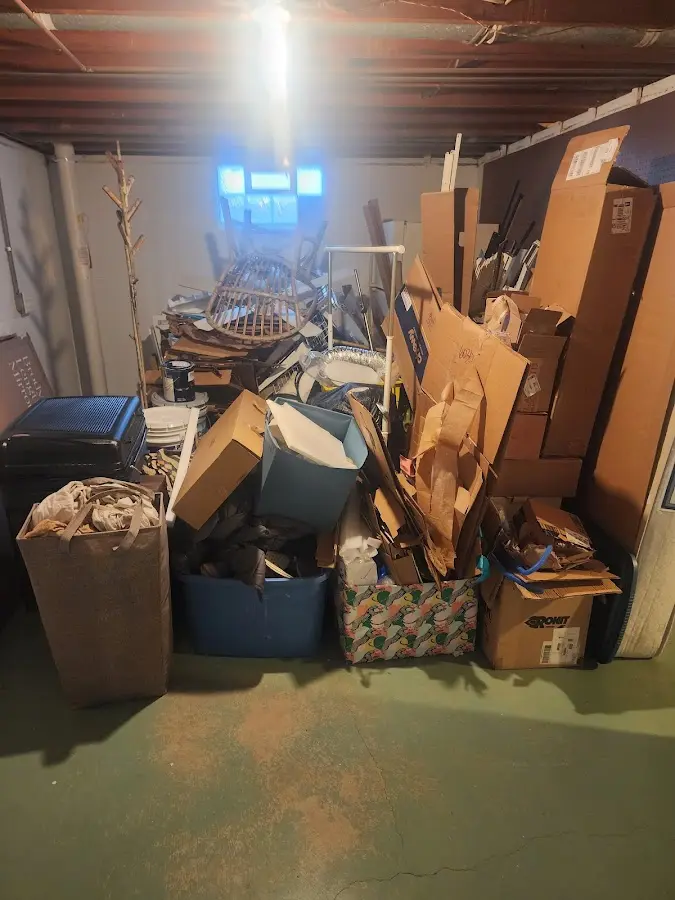 Roll-off dumpster container at job site for 2 Yard Dumpster Rental in Pinole